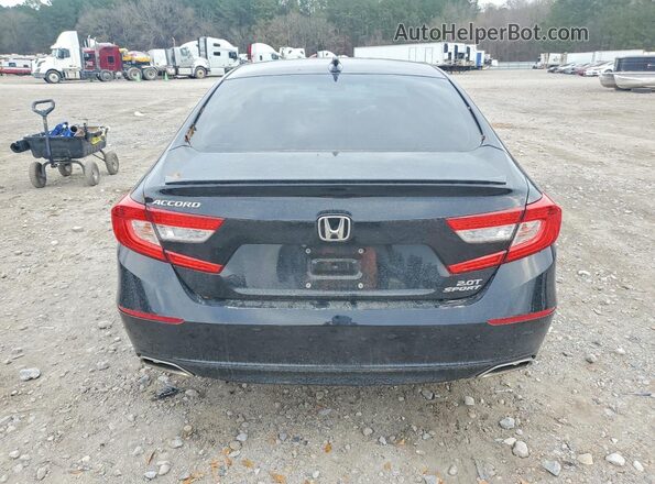1HGCV2F38LA001165 2020 HONDA ACCORD Black Rear view