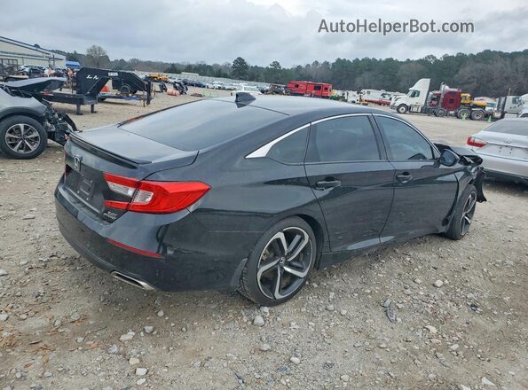 1HGCV2F38LA001165 2020 HONDA ACCORD Black Rear right