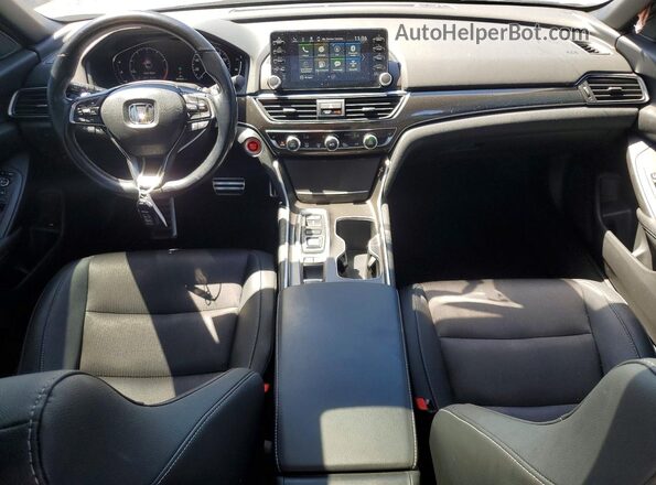 1HGCV2F38LA003756 2020 HONDA ACCORD Silver Widok deski rozdzielczej