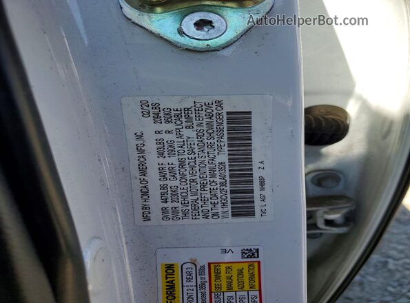 1HGCV2F38LA013526 2020 HONDA ACCORD White 