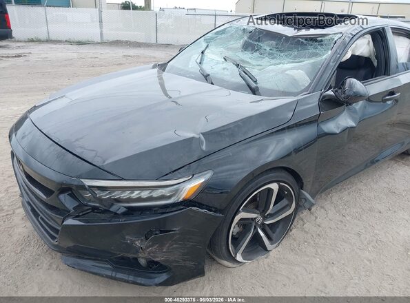 1HGCV2F38MA010823 2021 HONDA ACCORD Black Vista frontal