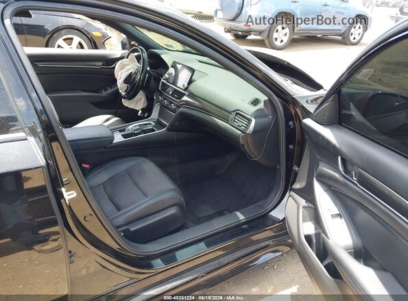 1HGCV2F38MA034037 2021 HONDA ACCORD Black Vista interior delantera