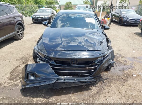 1HGCV2F38MA034037 2021 HONDA ACCORD Black Vista del cuadro de instrumentos