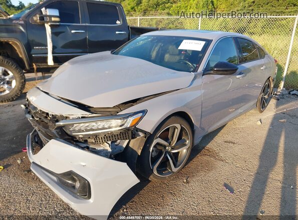1HGCV2F39MA002651 2021 HONDA ACCORD Gray Front left