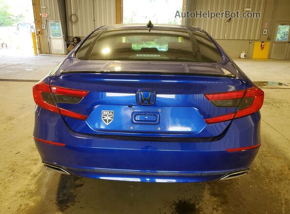1HGCV2F39MA008126 2021 HONDA ACCORD Blue Widok z tyłu