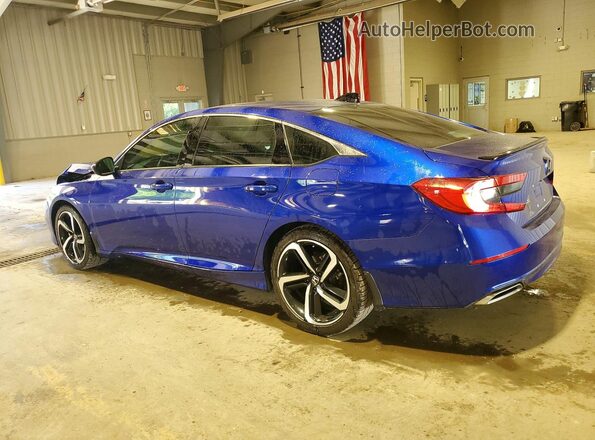 1HGCV2F39MA008126 2021 HONDA ACCORD Blue Tył lewy