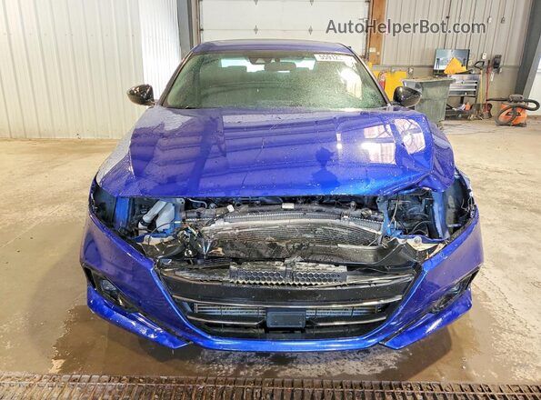 1HGCV2F39MA008126 2021 HONDA ACCORD Blue Widok z przodu
