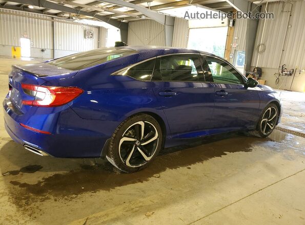 1HGCV2F39MA008126 2021 HONDA ACCORD Blue Tył prawy