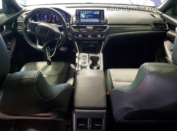1HGCV2F39MA008126 2021 HONDA ACCORD Blue Widok deski rozdzielczej