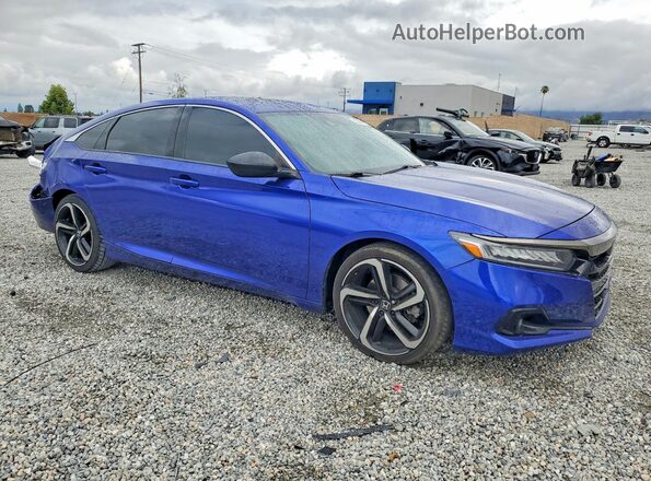 1HGCV2F39MA008675 2021 HONDA ACCORD Blue 