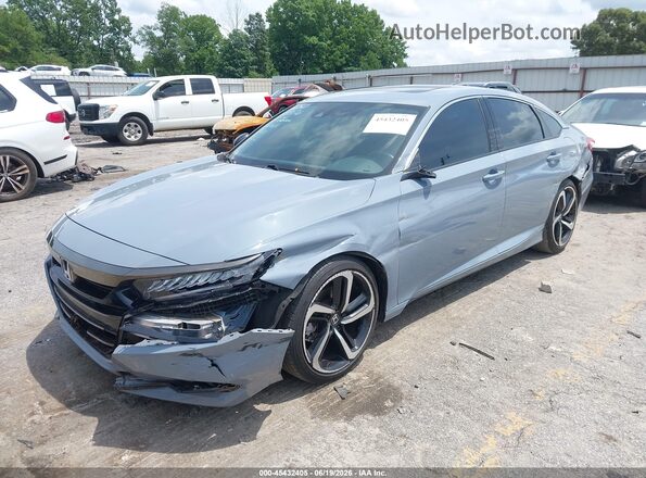 1HGCV2F39NA022884 2022 HONDA ACCORD Blue წინა მარცხენა ხედი სამი მეოთხედიდან