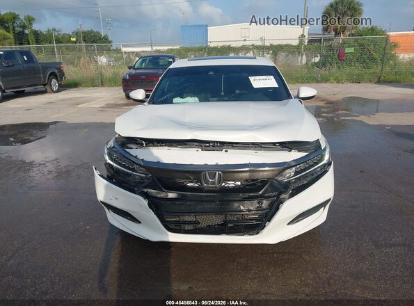 1HGCV2F3XJA026310 2018 HONDA ACCORD White Սարքավորումների վահանակի տեսք