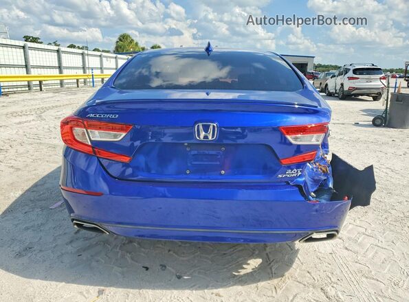 1HGCV2F3XJA044869 2018 HONDA ACCORD Blue 