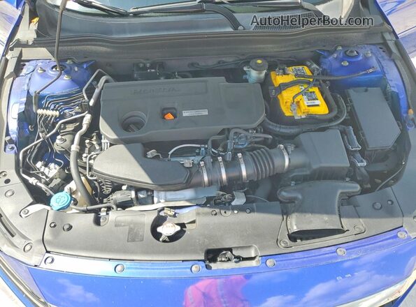 1HGCV2F3XJA044869 2018 HONDA ACCORD Blue 
