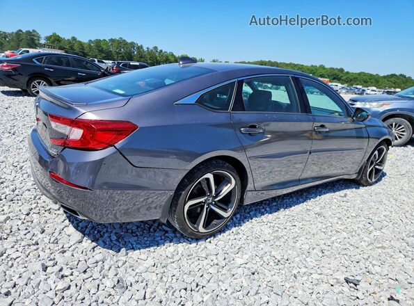 1HGCV2F3XJA051286 2018 HONDA ACCORD Charcoal Задня права чверть