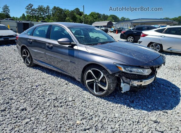 1HGCV2F3XJA051286 2018 HONDA ACCORD Charcoal Передня права чверть