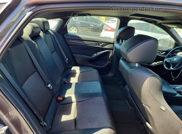 1HGCV2F3XJA051286 2018 HONDA ACCORD Charcoal Вид задніх сидінь