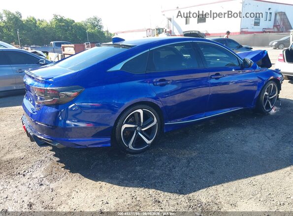 1HGCV2F3XLA010806 2020 HONDA ACCORD Blue Задня права чверть