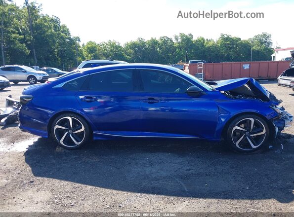 1HGCV2F3XLA010806 2020 HONDA ACCORD Blue Вид задньої частини салону