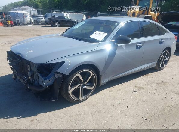 1HGCV2F3XMA033200 2021 HONDA ACCORD Gray Передня ліва чверть