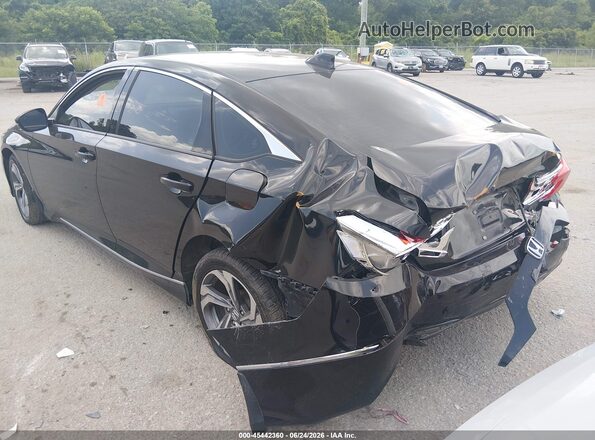 1HGCV2F51JA006206 2018 HONDA ACCORD Black Tył lewy