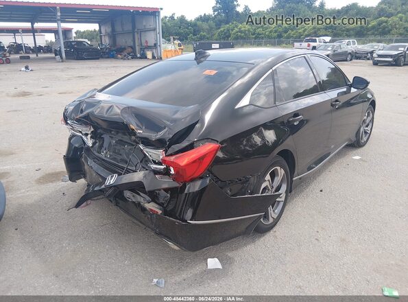 1HGCV2F51JA006206 2018 HONDA ACCORD Black Tył prawy
