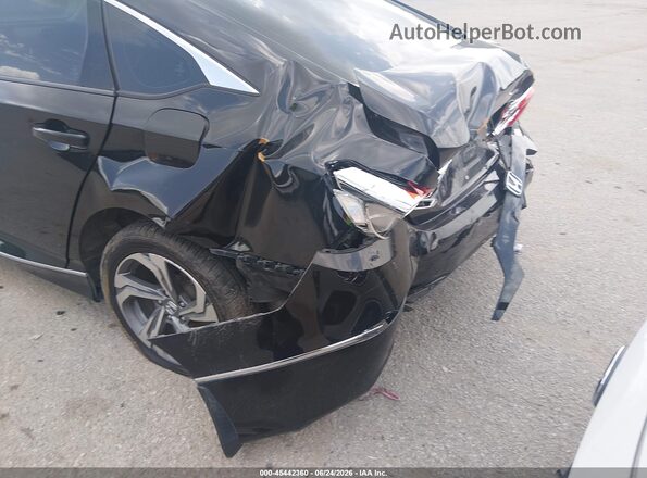 1HGCV2F51JA006206 2018 HONDA ACCORD Black Widok z przodu