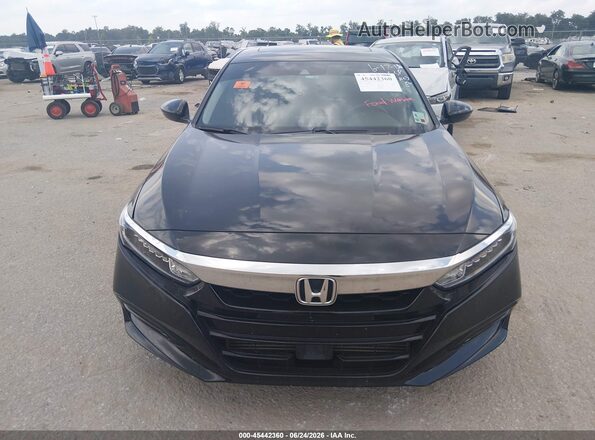 1HGCV2F51JA006206 2018 HONDA ACCORD Black Widok zestawu wskaźników