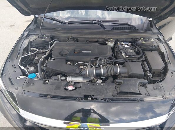 1HGCV2F51JA006206 2018 HONDA ACCORD Black Widok z tyłu