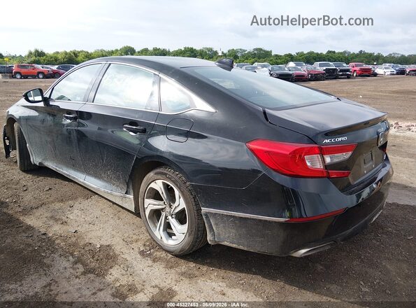 1HGCV2F51KA030944 2019 HONDA ACCORD Black Հետևի ձախ