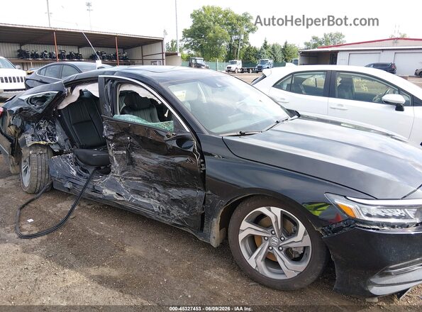 1HGCV2F51KA030944 2019 HONDA ACCORD Black Դիմացի տեսք