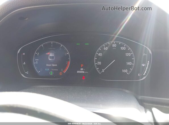 1HGCV2F51LA016172 2020 HONDA ACCORD Gray უკანა სავარძლების ხედი