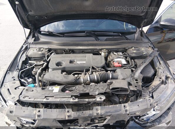1HGCV2F54JA020536 2018 HONDA ACCORD Black Rear view