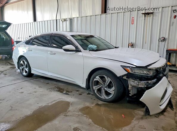 1HGCV2F55JA013420 2018 HONDA ACCORD White Front right