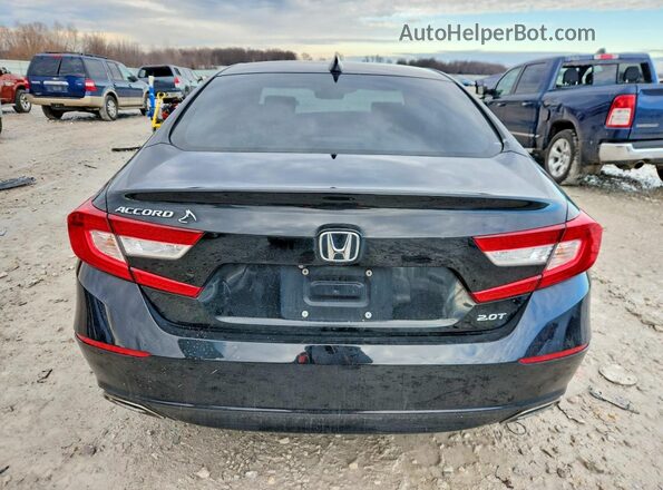 1HGCV2F55LA029958 2020 HONDA ACCORD Черный Вид сзади