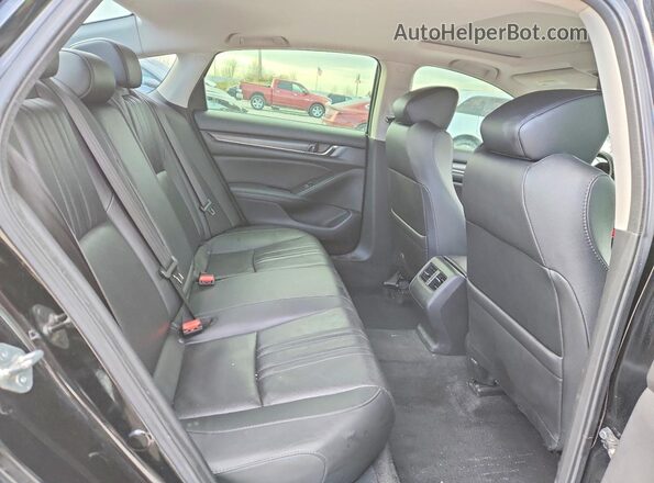 1HGCV2F55LA029958 2020 HONDA ACCORD Черный Вид задних сидений