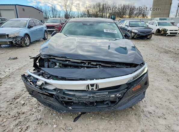 1HGCV2F55LA029958 2020 HONDA ACCORD Черный Вид спереди
