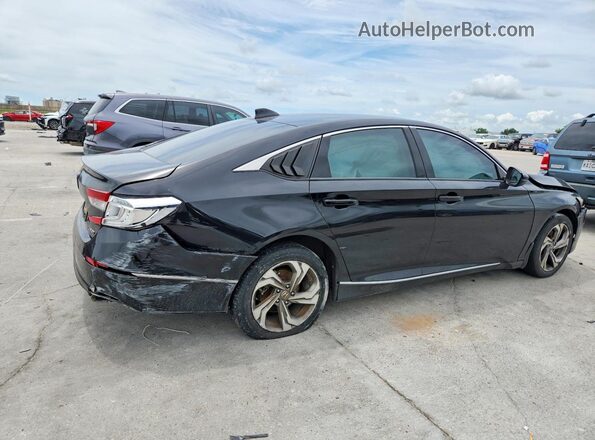 1HGCV2F56JA014494 2018 HONDA ACCORD Black Trasero derecho