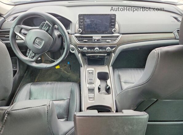 1HGCV2F56KA023505 2019 HONDA ACCORD Black წინა პანელის ხედი