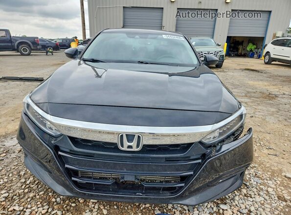 1HGCV2F56KA023505 2019 HONDA ACCORD Black წინა ხედი