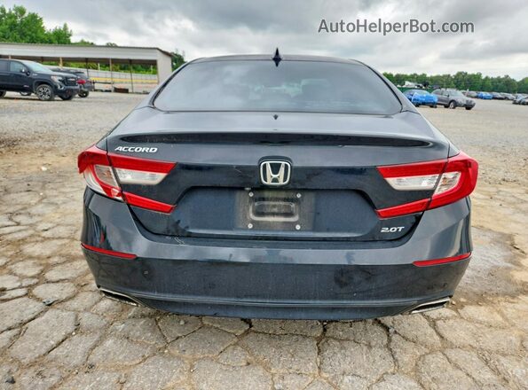 1HGCV2F56KA023505 2019 HONDA ACCORD Black უკანა ხედი
