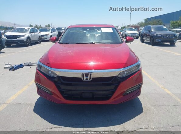 1HGCV2F58JA000788 2018 HONDA ACCORD Red Սալոնի հետևի տեսք