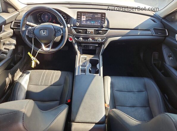 1HGCV2F58JA006834 2018 HONDA ACCORD White Вид панелі приладів