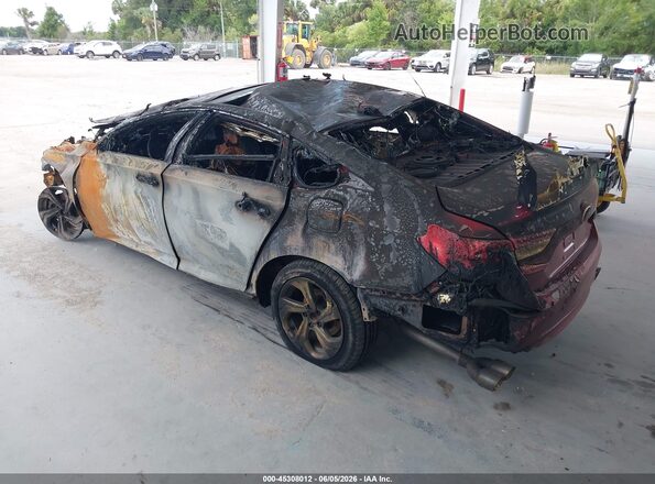 1HGCV2F5XKA032577 2019 HONDA ACCORD Red Հետևի ձախ