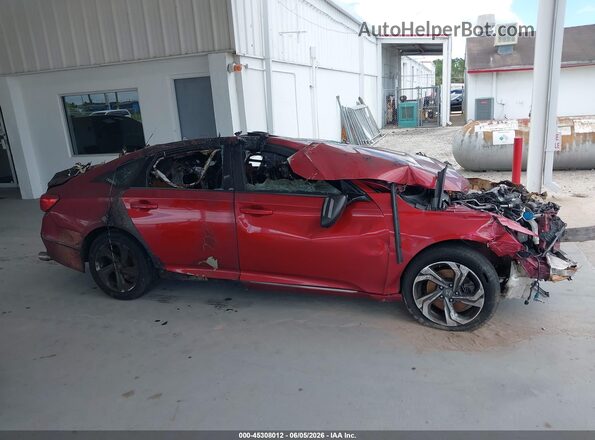 1HGCV2F5XKA032577 2019 HONDA ACCORD Red Սարքավորումների վահանակի տեսք