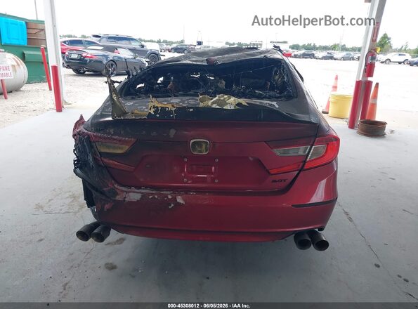 1HGCV2F5XKA032577 2019 HONDA ACCORD Red 