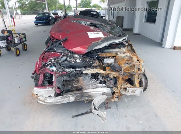 1HGCV2F5XKA032577 2019 HONDA ACCORD Red Առջևի վահանակի տեսք