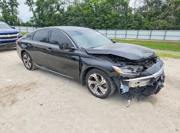 1HGCV2F66JA036004 2018 HONDA ACCORD Black წინა მარჯვენა