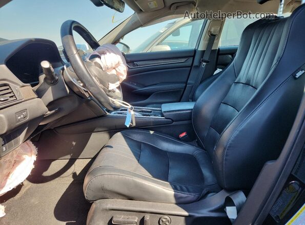 1HGCV2F67JA013167 2018 HONDA ACCORD Black Vista interior delantera