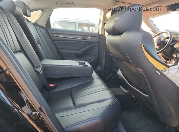 1HGCV2F67JA013167 2018 HONDA ACCORD Black Vista de los asientos traseros